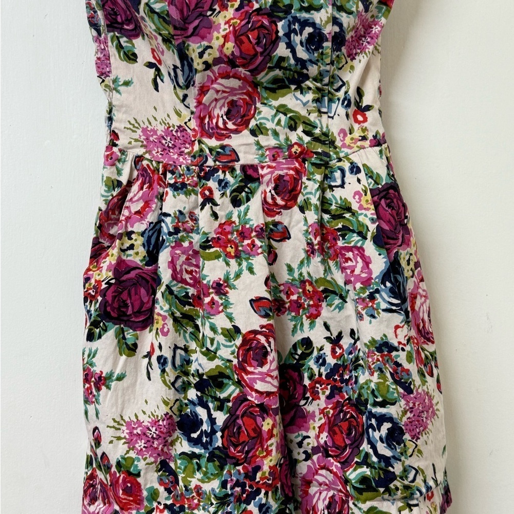 Angie Strapless Dress with Vibrant Floral Design